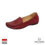 Moccasins female red Lesta (Poland) model 3999